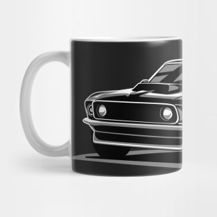 Ford Mustang gt boss 429 1969 illustration graphics Mug